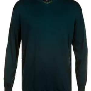 V NECK PULLOVER TEAL