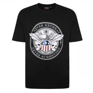 Espionage Never Surrender Black Tee Shirt