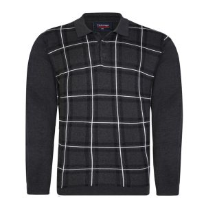 Espionage Check Front Polo Shirt