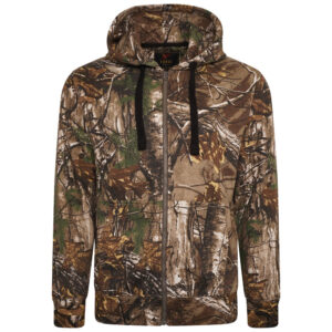 FORGE FISHING REAL TREE  PRINT FLEECE ZIP HOODY 2XL to 8XL