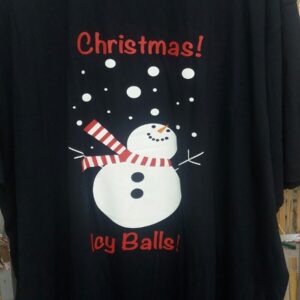 CHRISTMAS  ICY BALLS TEE SHIRT FROM ESPIONAGE 2XL 3XL 4XL 5XL 6XL 7XL 8XL