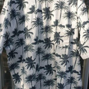 BIG MANS ESPIONAGE ECRU PALM TREE TEE SHIRT 2XL3XL4XL5XL6XL7XL8XL