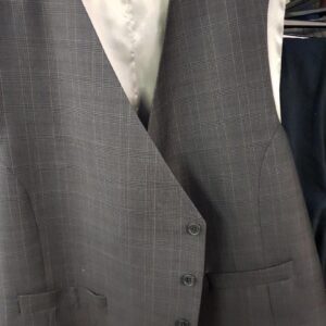 Hugo James Charcoal Check Waistcoat