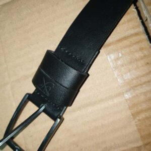 Forge Black Leather Jeans Belt