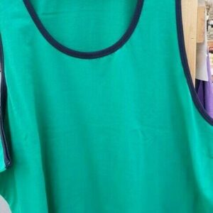 Kam Contrasting  Trim Vest in Shamrock 2XL to 8XL
