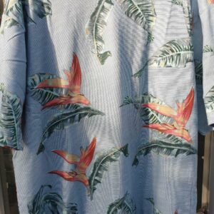 Detroit Tigers Tommy Bahama Sport Harbor Island Hibiscus Short Sleeve Button -Up Shirt - Navy