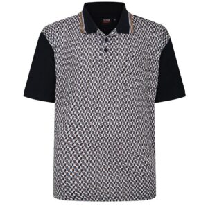Espionage Print Front Polo Shirt