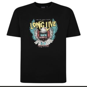 Espionage Long Live Rock Black Tee Shirt