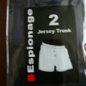 Espionage Twin Pack White Jersey Trunks