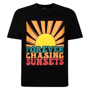 Espionage 100% Cotton-Chasing Sunsets  T Shirt