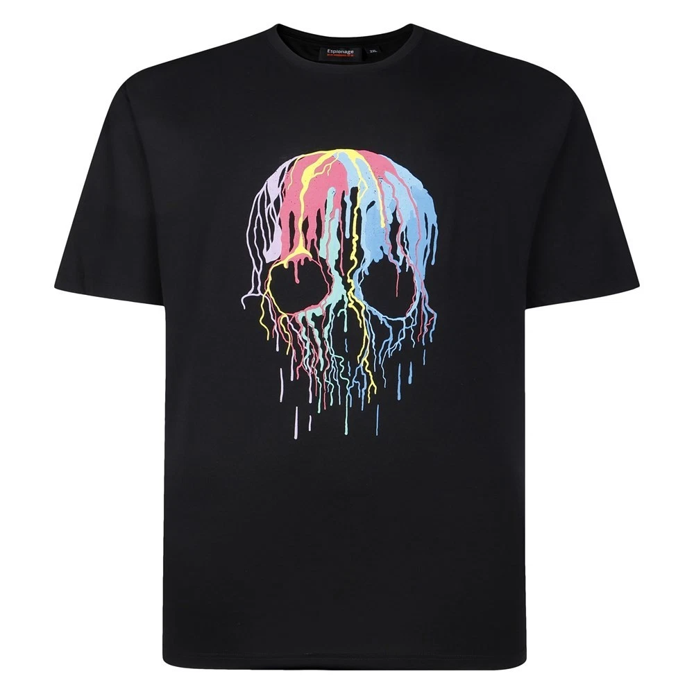 T445 Distressed Skull T Shirt