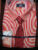 RAELBROOK RED STRIPED BOXED SHIRT AND TIE 18″ 18.5″ 19″ 19.5″ 20″ 21″