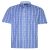 Espionage Short Sleeve  Blue-Green Cotton Shirt SH375
